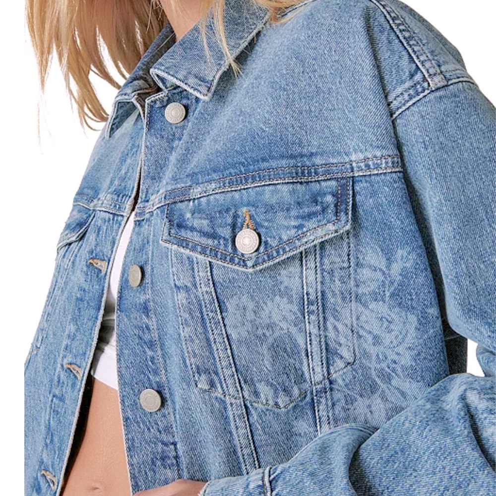Lucky Brand NWT limited edition Floral Denim Jacket